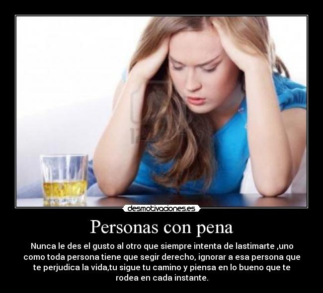 Personas con pena - 