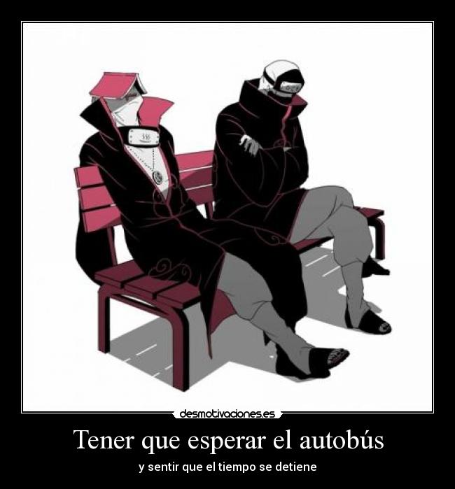 Tener que esperar el autobús - y sentir que el tiempo se detiene