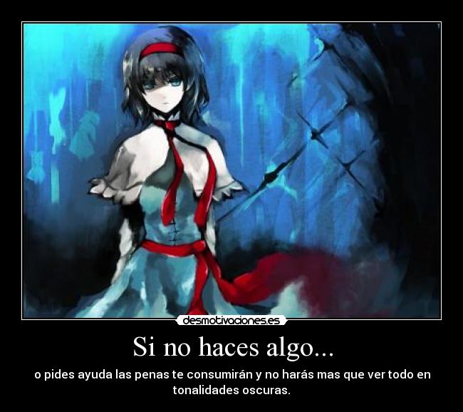carteles muwigaraklan anime alice margatroid desmotivaciones