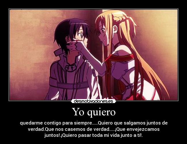 carteles kazuto kirito asuna yuuki sao sword art online anime manga kolpisoto alo desmotivaciones
