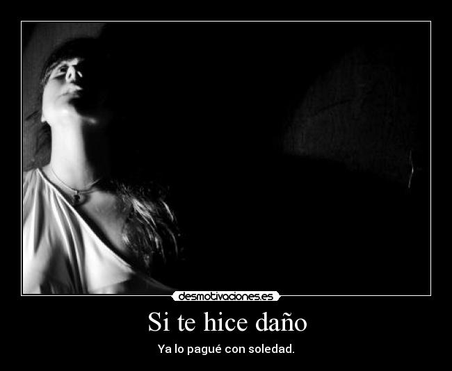 Si te hice daño -