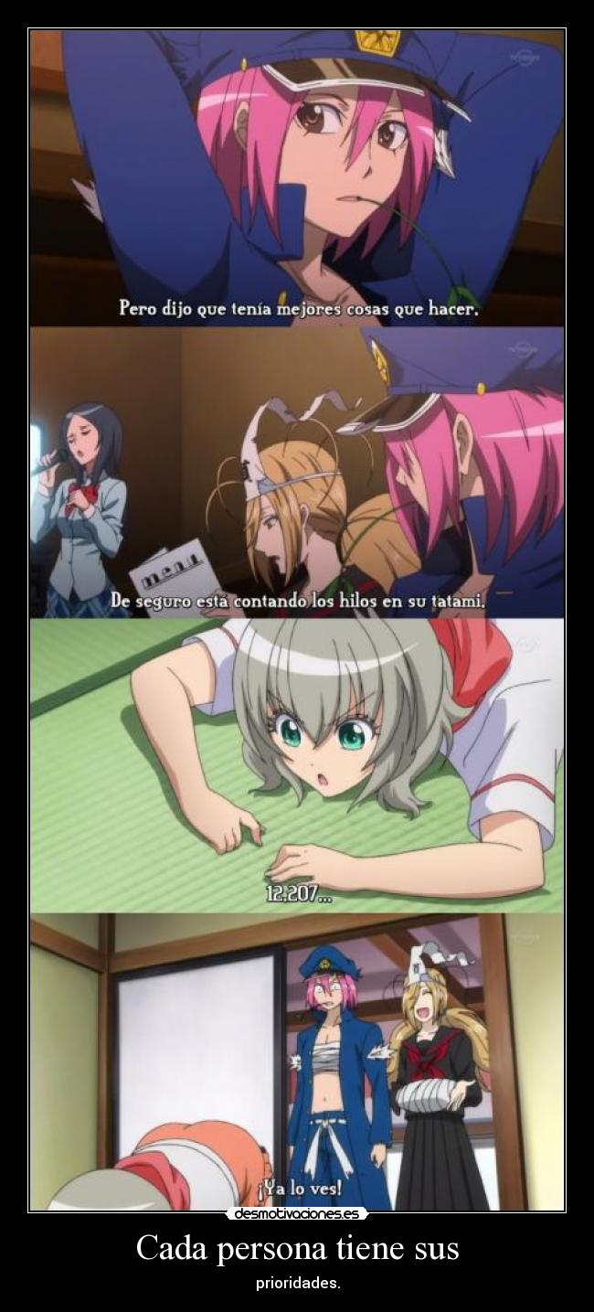 Cada persona tiene sus -