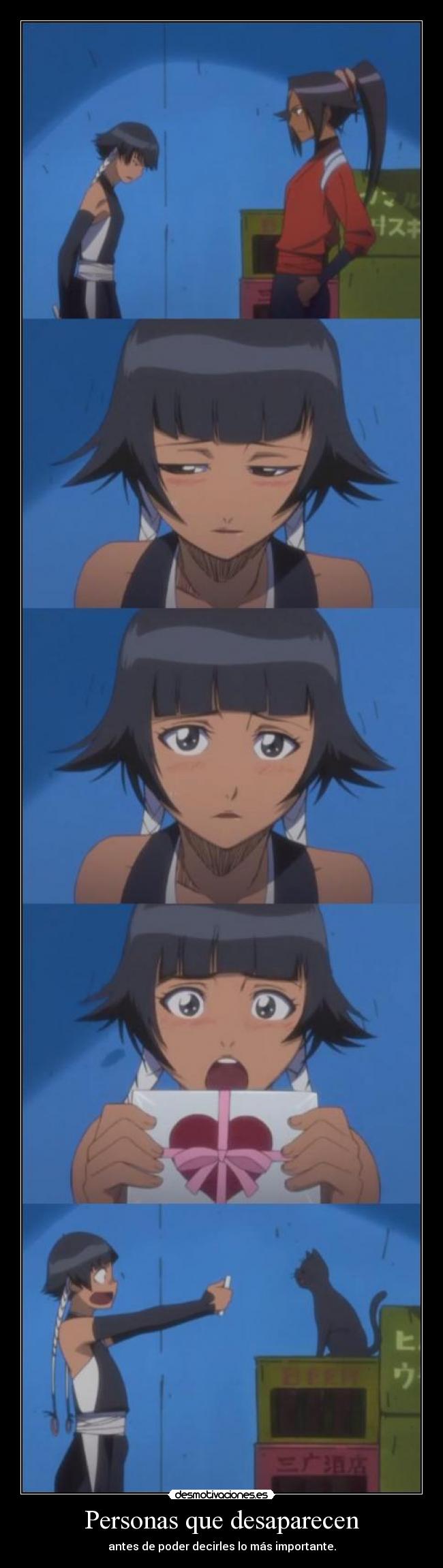Personas que desaparecen - antes de poder decirles lo más importante.