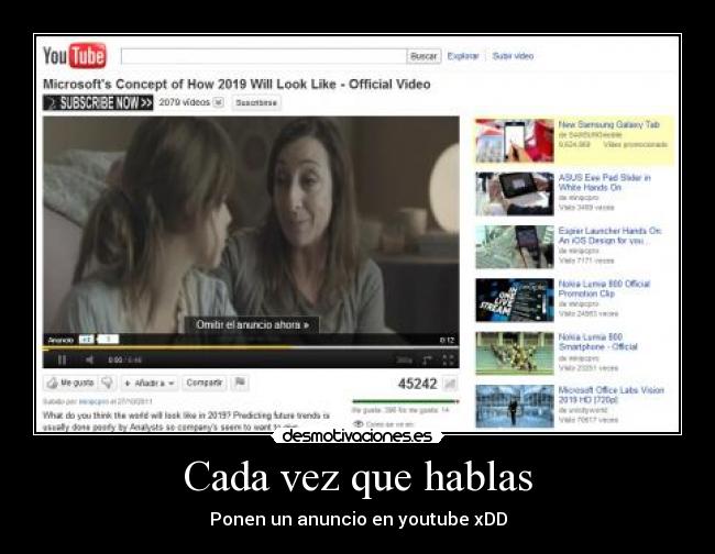 Cada vez que hablas -