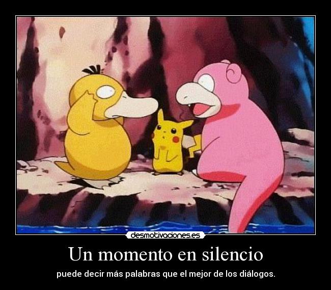 Un momento en silencio - puede decir más palabras que el mejor de los diálogos.