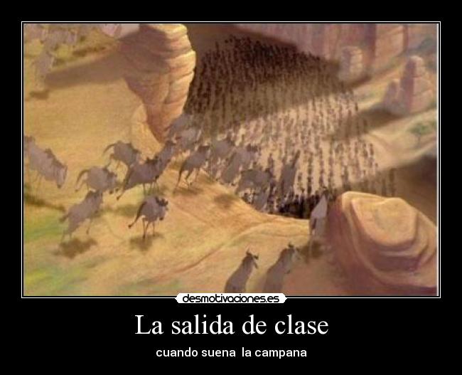La salida de clase -
