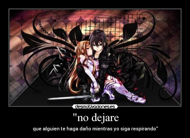carteles kirito asuna desmotivaciones