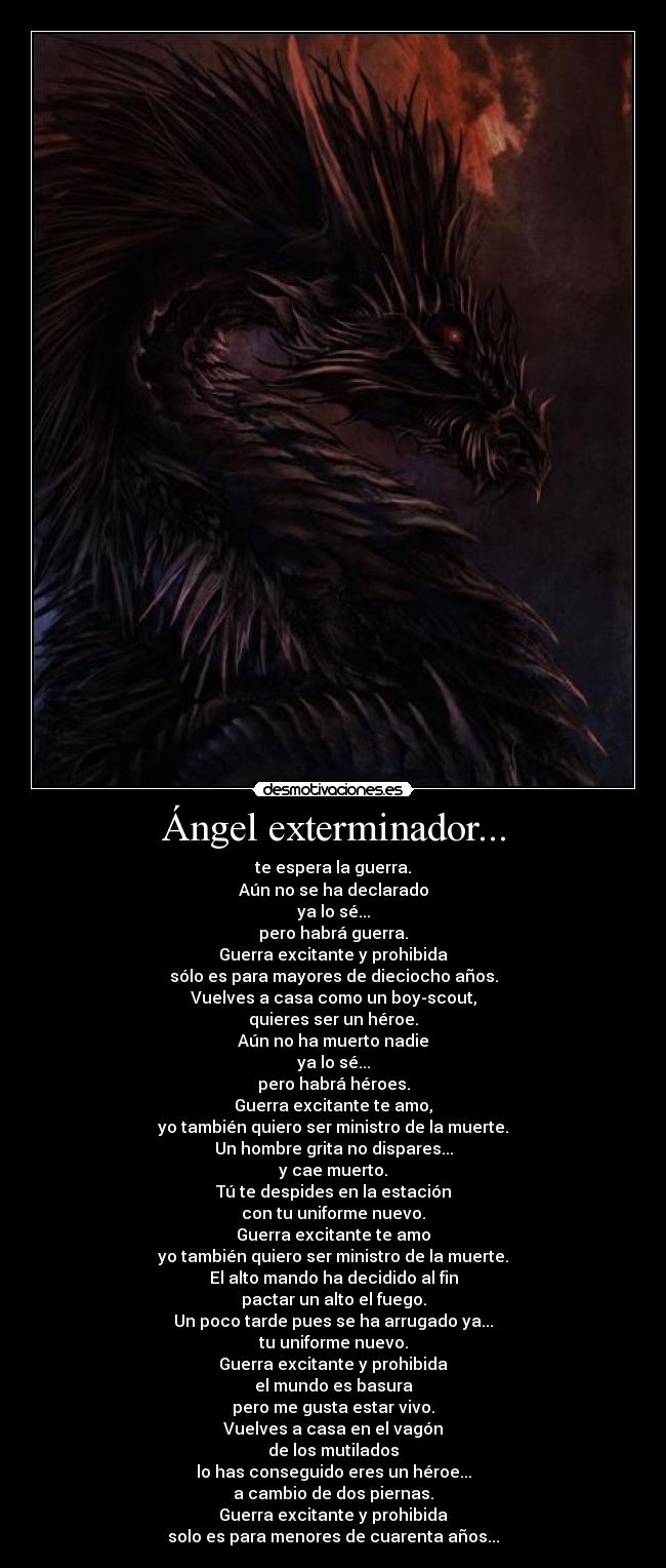 Ángel exterminador... -