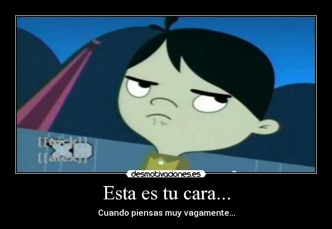 carteles cara pensamientos vagos desmotivaciones