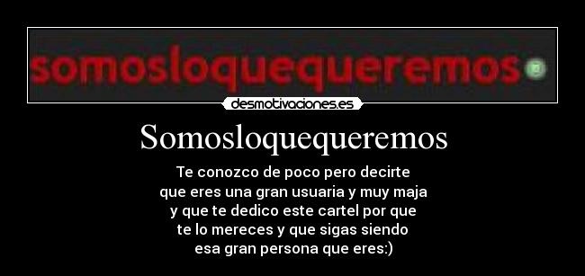 carteles somosloquequeremos desmotivaciones