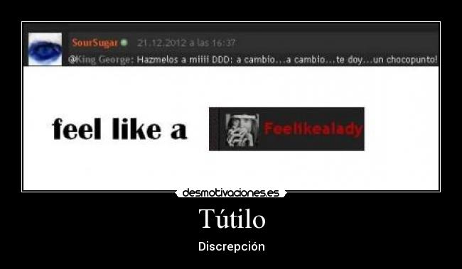 Tútilo - Discrepción