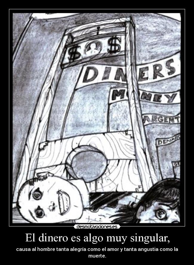 carteles dinero dinero desmotivaciones