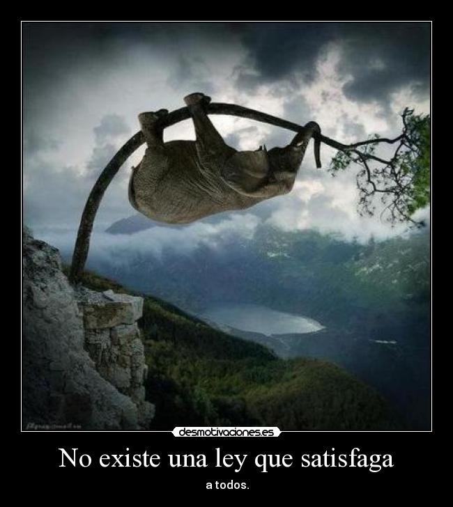 No existe una ley que satisfaga - a todos.
