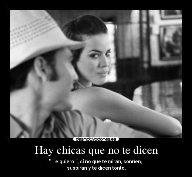Hay chicas que no te dicen -