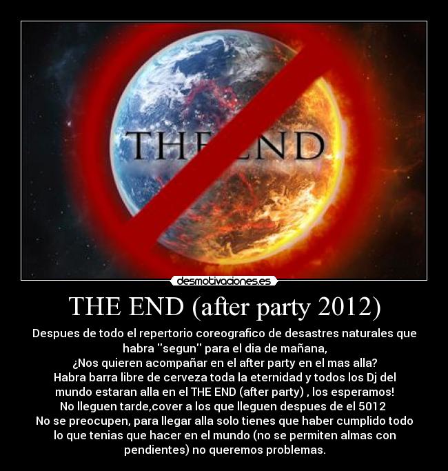 carteles fin del mundo desmotivaciones