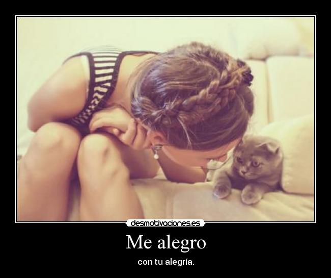 Me alegro -