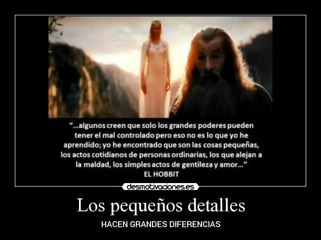 Los pequeños detalles -