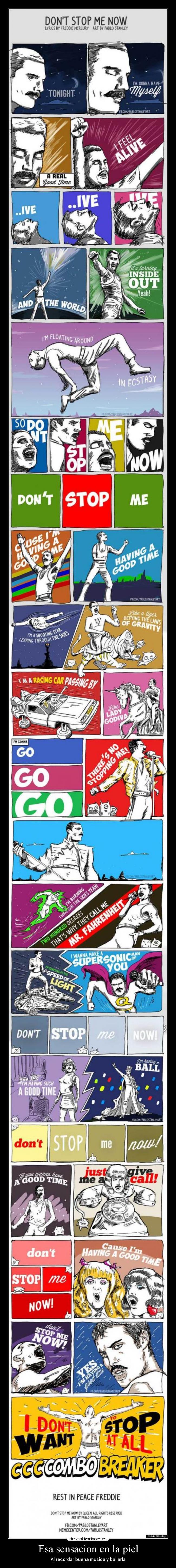 Esa sensacion en la piel - Al recordar buena musica y bailarla