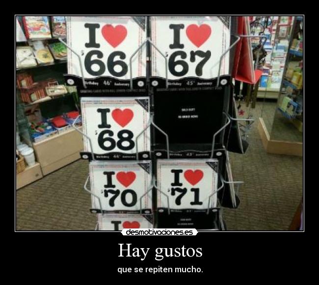 Hay gustos - 