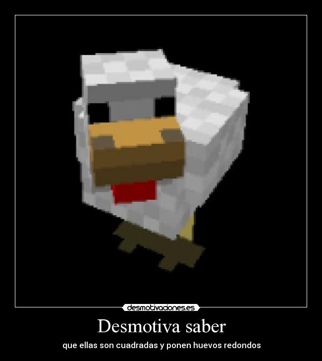 carteles minecraft desmotivaciones