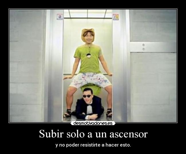 Subir solo a un ascensor -