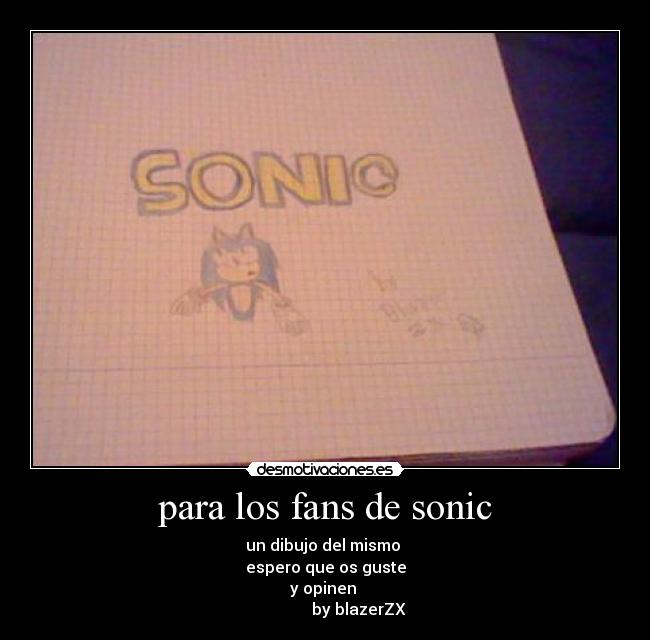 para los fans de sonic - 