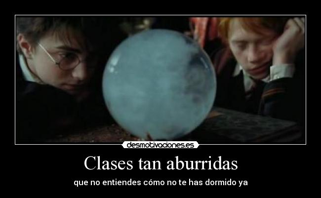 Clases tan aburridas - que no entiendes cómo no te has dormido ya