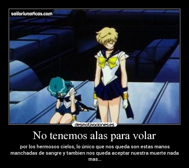 carteles haruka michiru sailor moon desmotivaciones