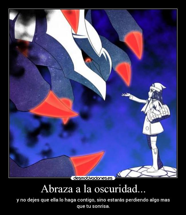 carteles muwigaraklan anime pokemon abraza oscuridad desmotivaciones