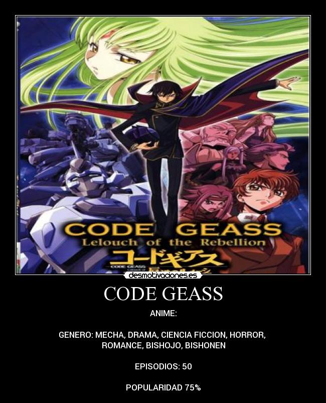 carteles anime code geass desmotivaciones