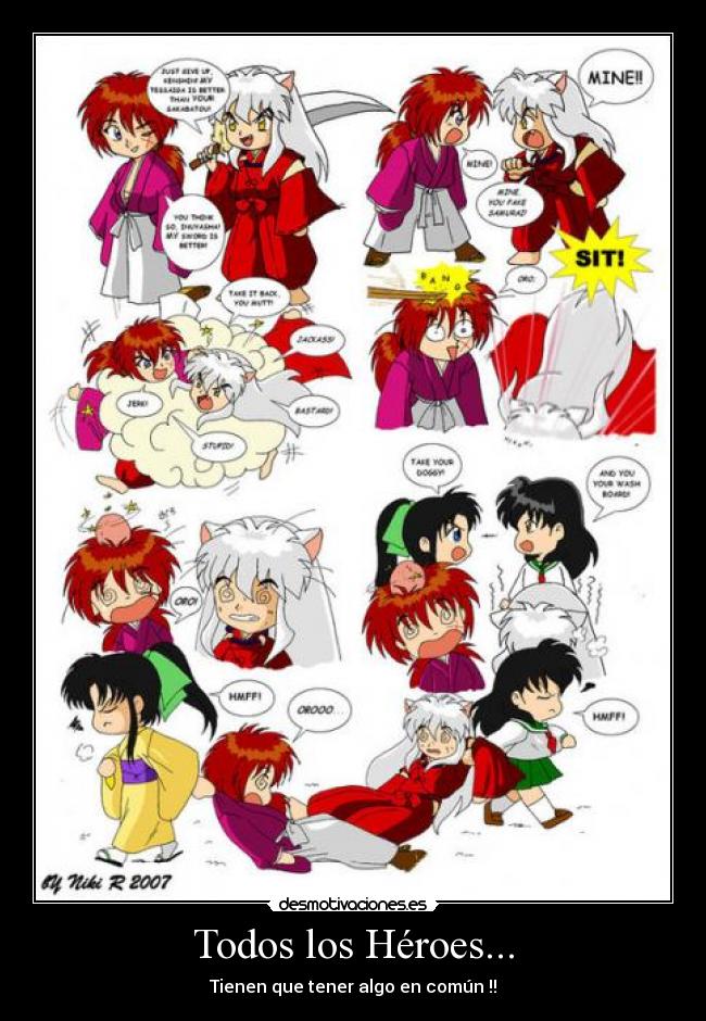 carteles anime desmotivaciones