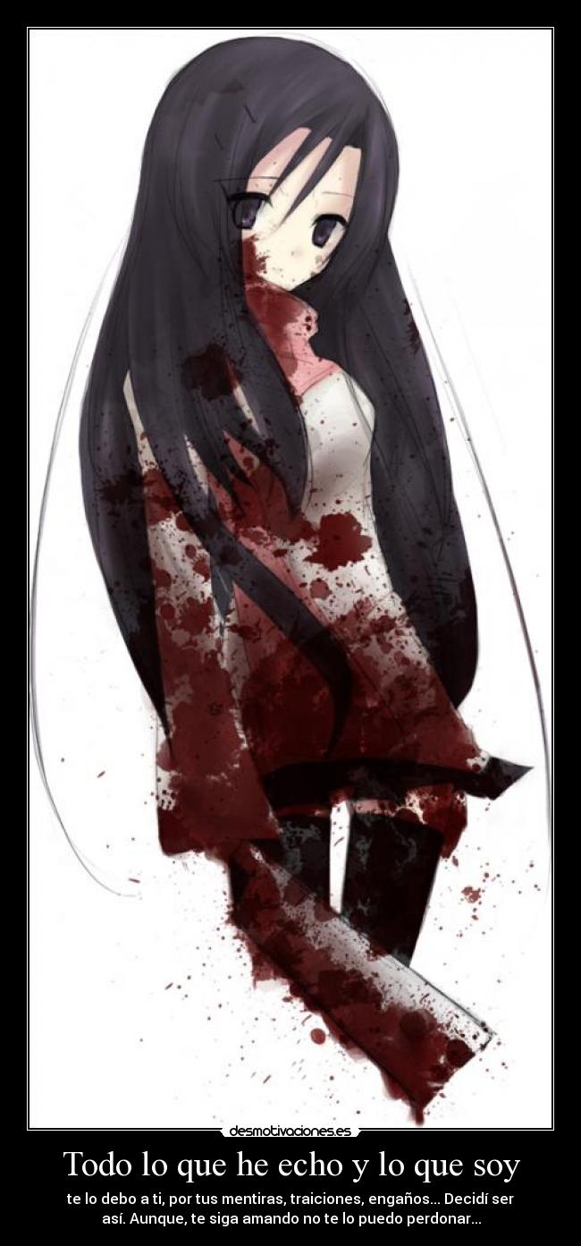 carteles katsura kotonaha school days echo soy traiciones mentiras enganos perdonar amando desmotivaciones