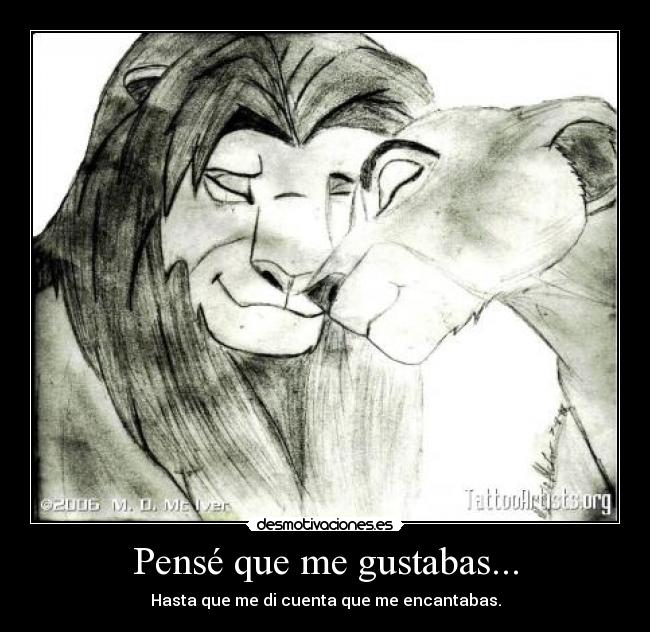 Pensé que me gustabas... -