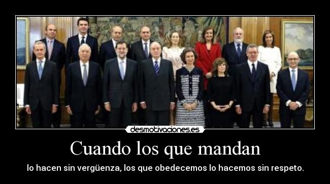 carteles gobierno espana desmotivaciones