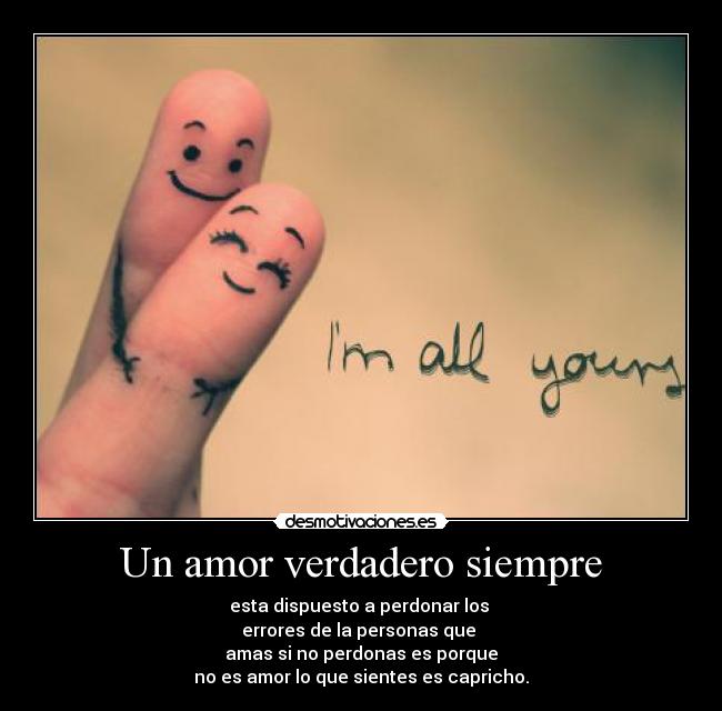 Un amor verdadero siempre -