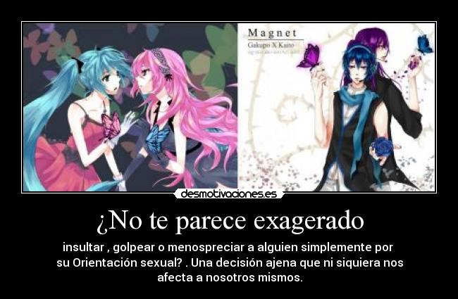 carteles anime vocaloid magnet hatsune miku megurine luka kaito gakupo yuri yaoi desmotivaciones