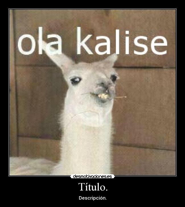 Título. - Descripción.