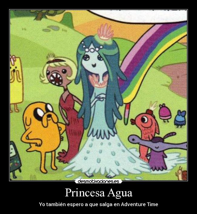 carteles princesa agua adventure time desmotivaciones