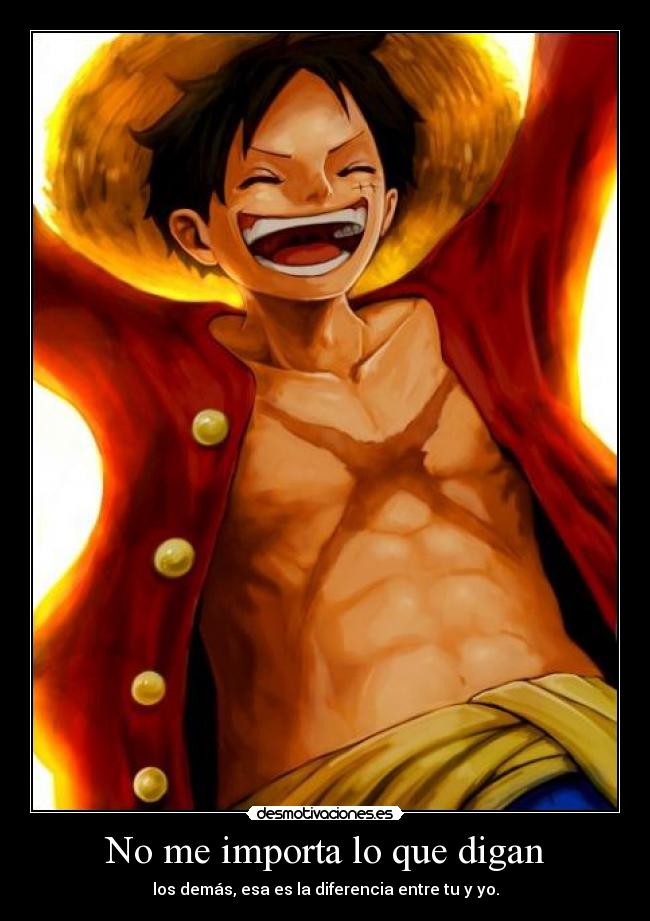 carteles one piece luffy anime manga frase face nuest kpop desmotivaciones