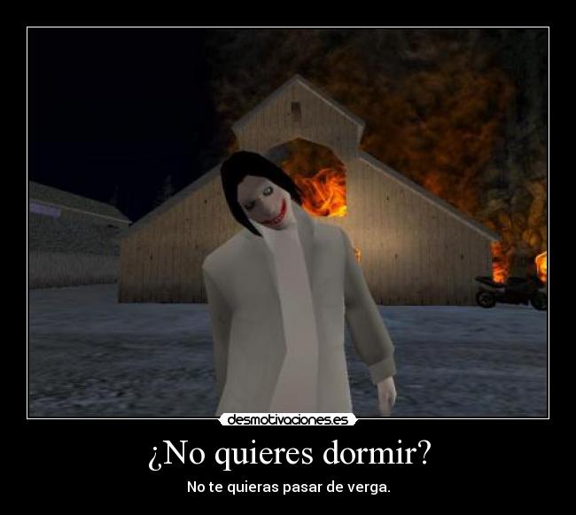 ¿No quieres dormir? -