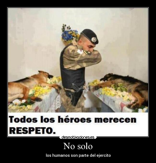 No solo - los humanos son parte del ejercito