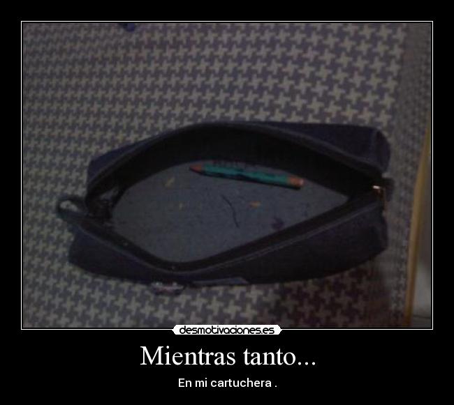 Mientras tanto... - En mi cartuchera .