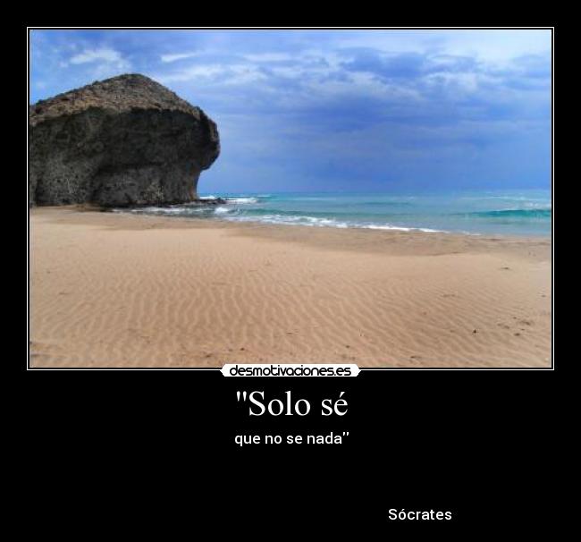 Solo sé -
