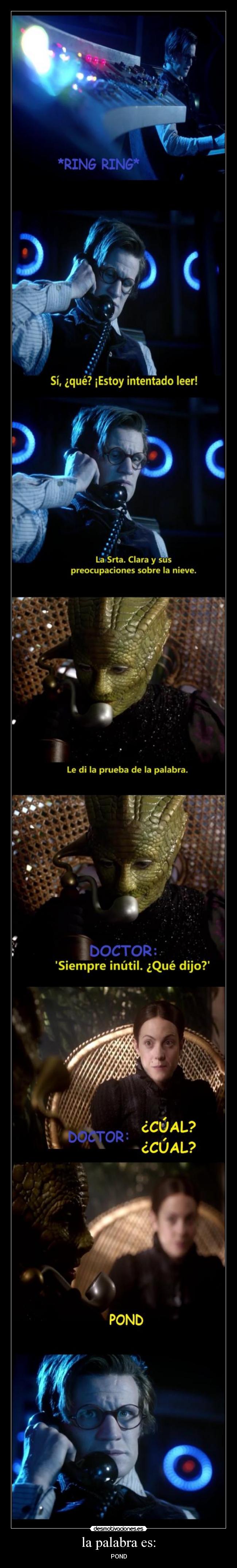 la palabra es: - POND