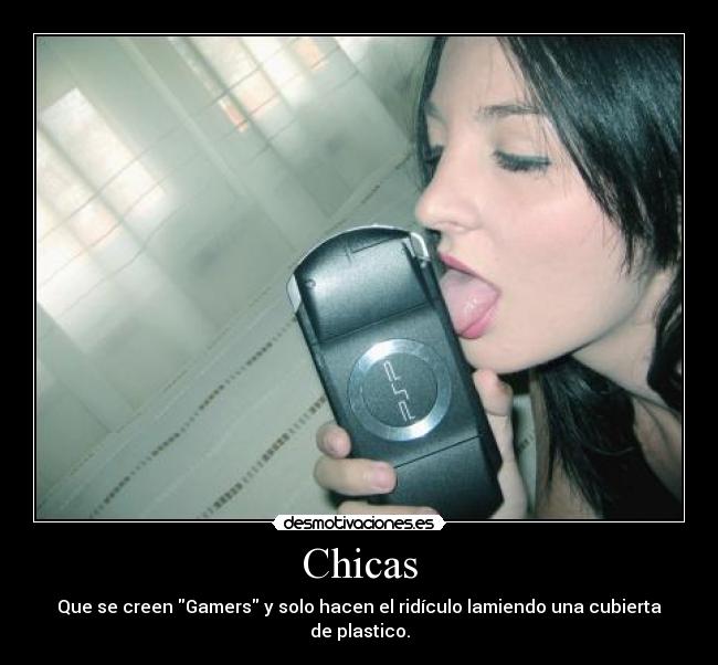 carteles gamers chicas desmotivaciones