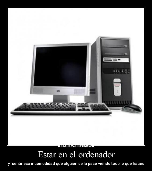 Estar en el ordenador -