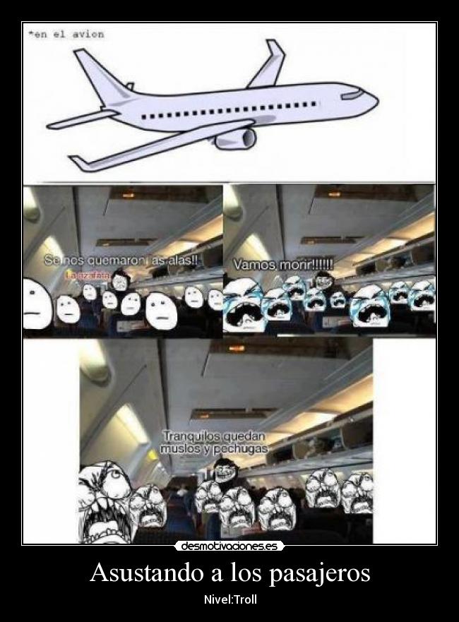 Asustando a los pasajeros -