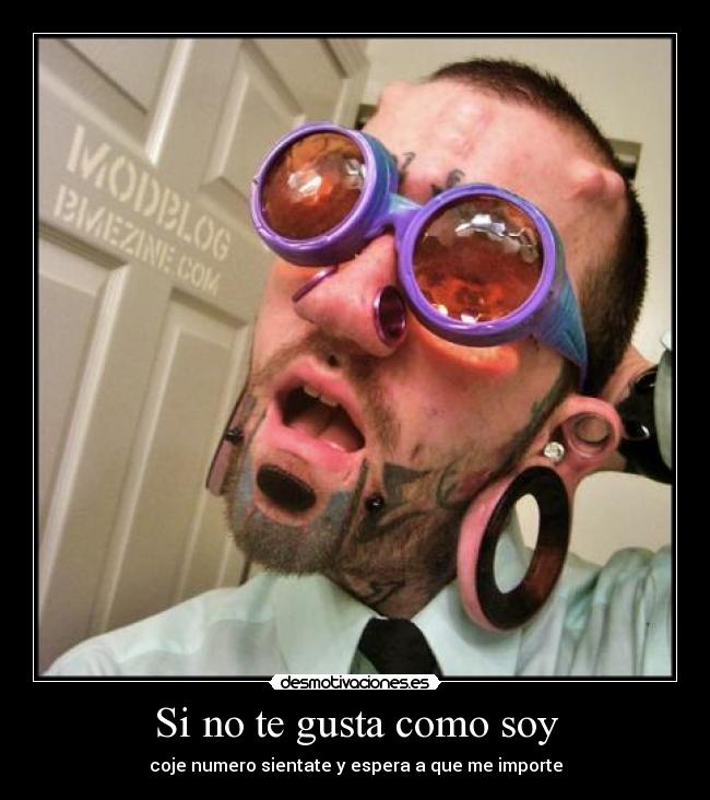 Si no te gusta como soy -