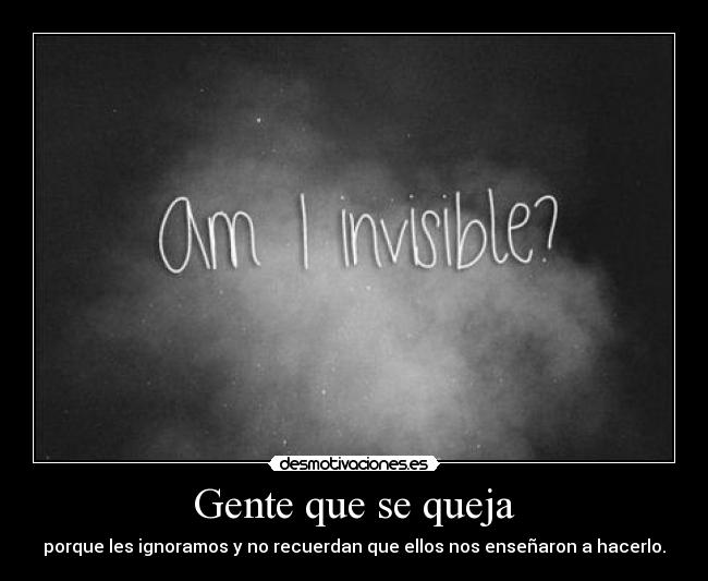 Gente que se queja - 
