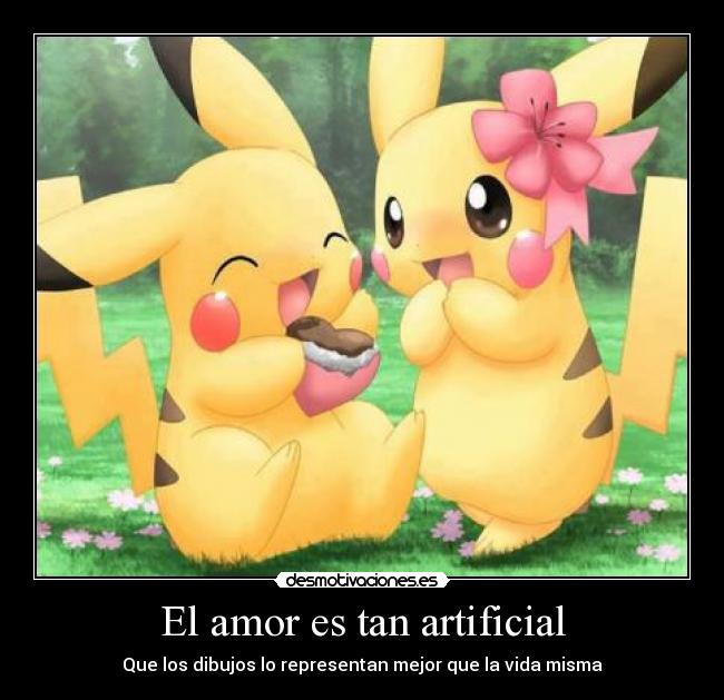 carteles amor pikachu boy pikachu girl desmotivaciones